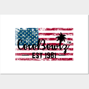 CocoBowlz Est 1981 American Flag Tee Shirt Posters and Art